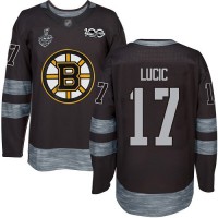 Adidas Boston Bruins #17 Milan Lucic Black 1917-2017 100th Anniversary Stanley Cup Final Bound Stitched NHL Jersey