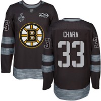 Adidas Boston Bruins #33 Zdeno Chara Black 1917-2017 100th Anniversary Stanley Cup Final Bound Stitched NHL Jersey