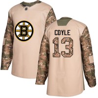 Adidas Boston Bruins #13 Charlie Coyle Camo Authentic 2017 Veterans Day Stitched NHL Jersey