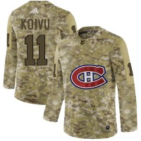 Adidas Montreal Canadiens #11 Saku Koivu Camo Authentic Stitched NHL Jersey