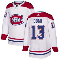 Adidas Montreal Canadiens #13 Max Domi White Road Authentic Stitched NHL Jersey