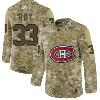Adidas Montreal Canadiens #33 Patrick Roy Camo Authentic Stitched NHL Jersey