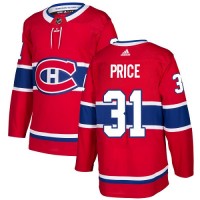 Adidas Montreal Canadiens #31 Carey Price Red Home Authentic Stitched NHL Jersey