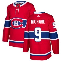 Adidas Montreal Canadiens #9 Maurice Richard Red Home Authentic Stitched NHL Jersey