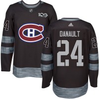 Adidas Montreal Canadiens #24 Phillip Danault Black 1917-2017 100th Anniversary Stitched NHL Jersey