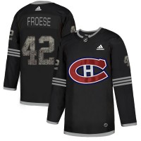 Adidas Montreal Canadiens #42 Byron Froese Black Authentic Classic Stitched NHL Jersey