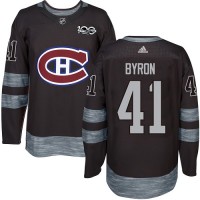 Adidas Montreal Canadiens #41 Paul Byron Black 1917-2017 100th Anniversary Stitched NHL Jersey