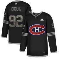 Adidas Montreal Canadiens #92 Jonathan Drouin Black Authentic Classic Stitched NHL Jersey