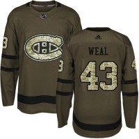 Adidas Montreal Canadiens #43 Jordan Weal Green Salute To Service Stitched NHL Jersey