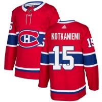 Adidas Montreal Canadiens #15 Jesperi Kotkaniemi Red Home Authentic Stitched NHL Jersey