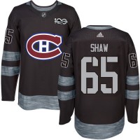 Adidas Montreal Canadiens #65 Andrew Shaw Black 1917-2017 100th Anniversary Stitched NHL Jersey