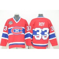Montreal Canadiens #33 Patrick Roy Red CCM Throwback Stitched NHL Jersey