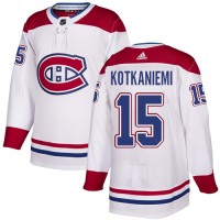 Adidas Montreal Canadiens #15 Jesperi Kotkaniemi White Road Authentic Stitched NHL Jersey