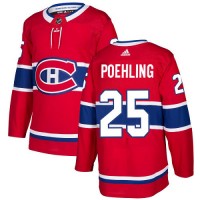 Adidas Montreal Canadiens #25 Ryan Poehling Red Home Authentic Stitched NHL Jersey