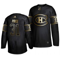 Adidas Montreal Canadiens #31 Carey Price 2019 Black Golden Edition Authentic Stitched NHL Jersey