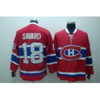 Montreal Canadiens #18 Serge Savard Stitched Red CH CCM Throwback NHL Jersey