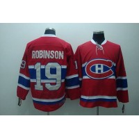 Montreal Canadiens #19 Larry Robinson Stitched Red CH CCM Throwback NHL Jersey