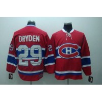 Montreal Canadiens #29 Ken Dryden Stitched Red CH CCM Throwback NHL Jersey