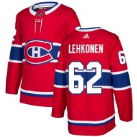 Adidas Montreal Canadiens #62 Artturi Lehkonen Red Home Authentic Stitched NHL Jersey