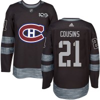 Adidas Montreal Canadiens #21 Nick Cousins Black 1917-2017 100th Anniversary Stitched NHL Jersey