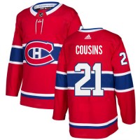 Adidas Montreal Canadiens #21 Nick Cousins Red Home Authentic Stitched NHL Jersey