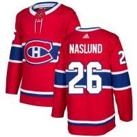 Adidas Montreal Canadiens #26 Mats Naslund Red Home Authentic Stitched NHL Jersey
