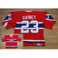 Montreal Canadiens #23 Bob Gainey Stitched Red CH CCM Throwback NHL Jersey