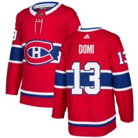 Adidas Montreal Canadiens #13 Max Domi Red Home Authentic Stitched NHL Jersey