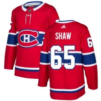 Adidas Montreal Canadiens #65 Andrew Shaw Red Home Authentic Stitched NHL Jersey