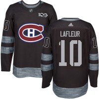 Adidas Montreal Canadiens #10 Guy Lafleur Black 1917-2017 100th Anniversary Stitched NHL Jersey