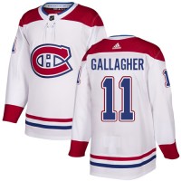 Adidas Montreal Canadiens #11 Brendan Gallagher White Road Authentic Stitched NHL Jersey