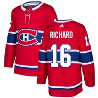 Adidas Montreal Canadiens #16 Henri Richard Red Home Authentic Stitched NHL Jersey