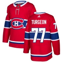 Adidas Montreal Canadiens #77 Pierre Turgeon Red Home Authentic Stitched NHL Jersey