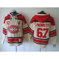 Montreal Canadiens #67 Max Pacioretty Cream Sawyer Hooded Sweatshirt Stitched NHL Jersey