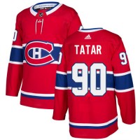 Adidas Montreal Canadiens #90 Tomas Tatar Red Home Authentic Stitched NHL Jersey