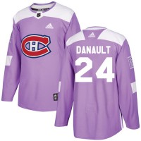 Adidas Montreal Canadiens #24 Phillip Danault Purple Authentic Fights Cancer Stitched NHL Jersey