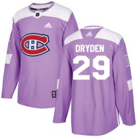 Adidas Montreal Canadiens #29 Ken Dryden Purple Authentic Fights Cancer Stitched NHL Jersey