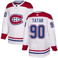 Adidas Montreal Canadiens #90 Tomas Tatar White Road Authentic Stitched NHL Jersey