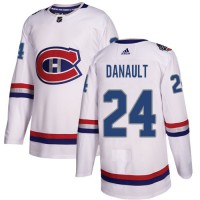 Adidas Montreal Canadiens #24 Phillip Danault White Authentic 2017 100 Classic Stitched NHL Jersey