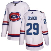 Adidas Montreal Canadiens #29 Ken Dryden White Authentic 2017 100 Classic Stitched NHL Jersey