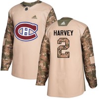Adidas Montreal Canadiens #2 Doug Harvey Camo Authentic 2017 Veterans Day Stitched NHL Jersey