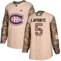 Adidas Montreal Canadiens #5 Guy Lapointe Camo Authentic 2017 Veterans Day Stitched NHL Jersey