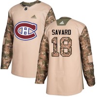 Adidas Montreal Canadiens #18 Serge Savard Camo Authentic 2017 Veterans Day Stitched NHL Jersey