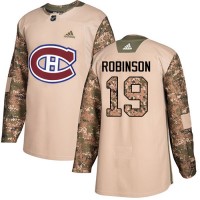 Adidas Montreal Canadiens #19 Larry Robinson Camo Authentic 2017 Veterans Day Stitched NHL Jersey