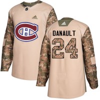 Adidas Montreal Canadiens #24 Phillip Danault Camo Authentic 2017 Veterans Day Stitched NHL Jersey