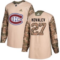 Adidas Montreal Canadiens #27 Alexei Kovalev Camo Authentic 2017 Veterans Day Stitched NHL Jersey