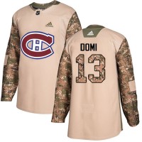 Adidas Montreal Canadiens #13 Max Domi Camo Authentic 2017 Veterans Day Stitched NHL Jersey