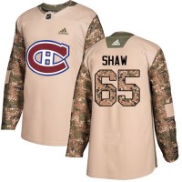 Adidas Montreal Canadiens #65 Andrew Shaw Camo Authentic 2017 Veterans Day Stitched NHL Jersey