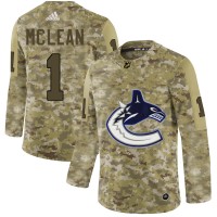 Adidas Vancouver Canucks #1 Kirk Mclean Camo Authentic Stitched NHL Jersey