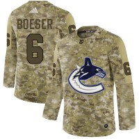 Adidas Vancouver Canucks #6 Brock Boeser Camo Authentic Stitched NHL Jersey
